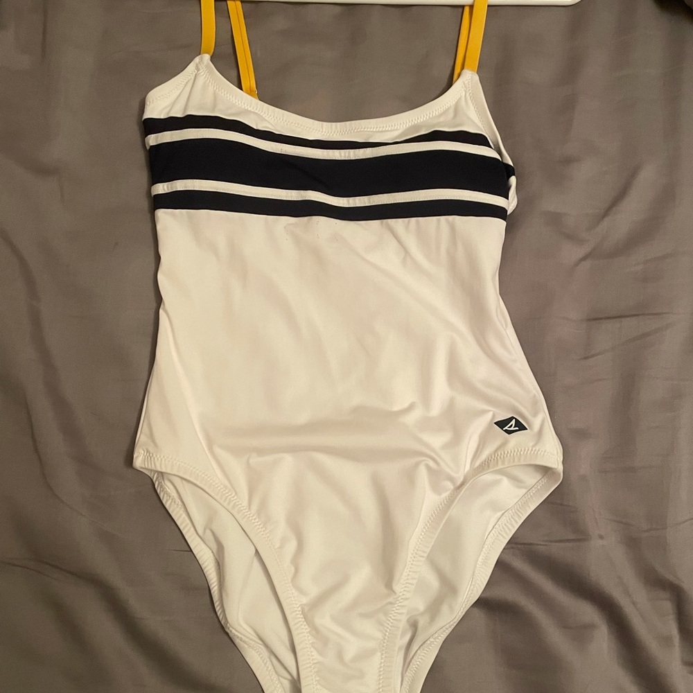 White Sperry one piece swimsuit (small) never used